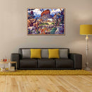 Animal DIY Full Drill Round Diamond Painting Embroidery Kits Needlework