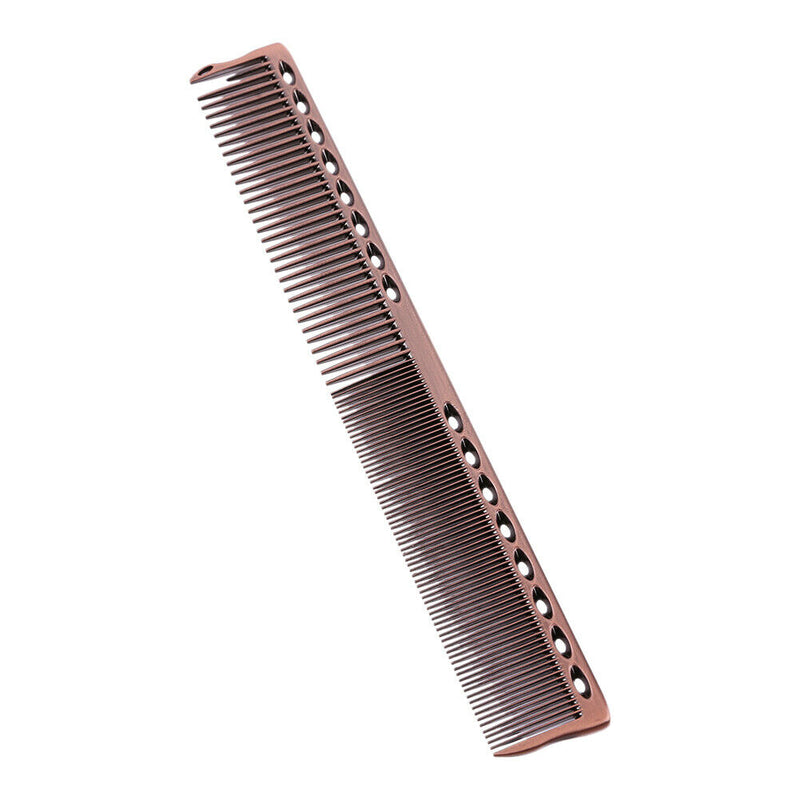 Aluminum Anti-static Hairdressing Combs Hair Cutting Hair Brush (Bronze) A