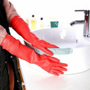 3 Pairs Rubber Cleaning Gloves Kitchen Dishwashing Glove,Waterproof Reuseab