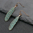 3 Pairs Retro Round Flower Leaf Hook Earrings Boho Ear Drop Women Jewelry