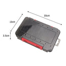 Squid Jigs Lure Case Box Both Side Storage Lure Case Holder Black 14 Compartment