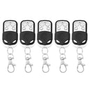 5pcs 4 Buttons 433MHz Remote Control Duplicator for Gate Garage Door Opener A