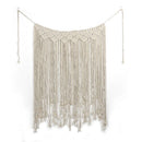 Macrame Wall Art Hand-Made Dyed Cotton Wall Hanging Tapestry And Lace Fabri