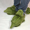 Animal Slippers for Kids and Adults, Fun Costume Cozy Furry Crocodile Slippers