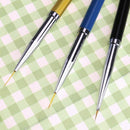 3Pcs Nail Art Brush Liner Pen Ultra-Thin Line UV Gel Polish Painting Drawin W6C1