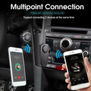 J19 Bluetooth 5.0 Wireless 3.5mm Jack Handsfree AUX Car Bluetooth Receiver