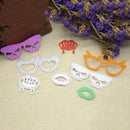 4pcs Glasses Mouth Cutting Die Stencil Paper Card Embossing Scrapbook Album