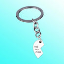 3pcs Heart Shaped Home Magnet Keychain Split Ring Pocket Keyring Holder New JUE