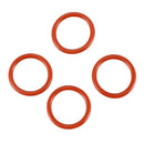 28 mm x 3 mm Silicone O Ring Oil Sealing Washers Red 10 pcs