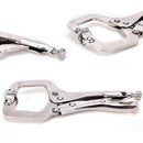 Alloy C Clamp Vise Grip Locking Welding Quick Pliers Wood Tenon Locator Tool .ES