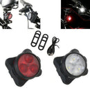 Mountain Bike Super Light USB Charging Taillight Outdoor Cycling Headlight a Set