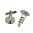 10 Pack Men Cufflinks Cuff Button Cabochons Frame Tray Bezel, Cufflink Blanks