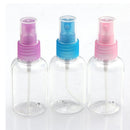 5Pcs Clear 50ml Empty Spray Bottle Travel Transparent Plastic Perfume Atomize TE