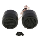 2 pc Audio Silk/Polymer Composite Dome Tweeters Kit (1 Pair, Black)