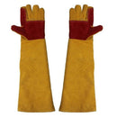 2X(60Cm Lengthening Working Gloves Wear Resistant Electric Welding Solderin
