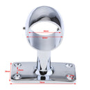 Stainless Steel 38mm Center Tube Stanchion Pipe Boat Hand Rail Fitting