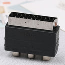 RGB scart to 3 RCA S-Video sdapter composite RCA SVHS AV TV audio converter OZ