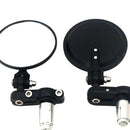 2PACKS BLACK 7/8" REARVIEW MIRROR END UNIVERSAL FOR MOTORCYCLE ADJUSTABLE/