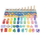 Wooden Kids Number Matching Fishing Board Digital Teaching Math Puzzle Toys