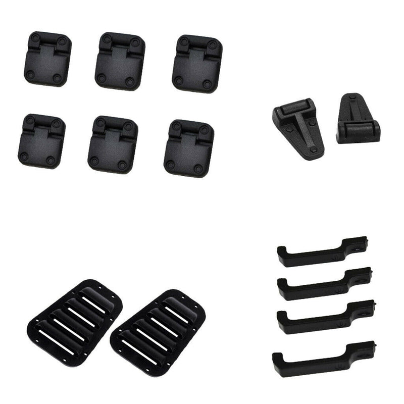 1/10 RC Rock Crawler Door Hinge&Handles&Intake Grille Cover for Traxxas Accs