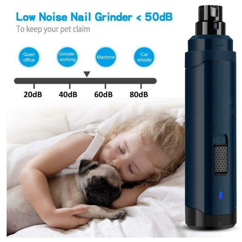 Elecric Pet Nail Grinder Large Dog Paw Trimmer Clippers Fast Grinding Animal