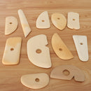11pcs Wooden Handled Scraping Tool For Clay/Pottery/Ceramic DIY Crafts