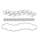 3pcs Footprint Cutting Dies Stencils Scrapbook Embossing DIY Album Cards