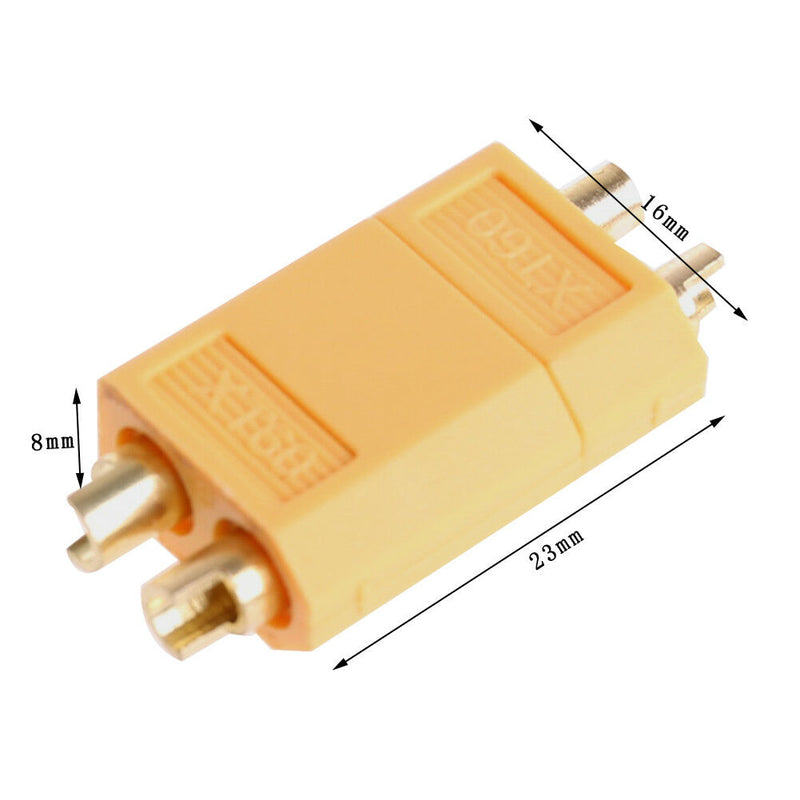 5 Pairs of XT60 XT-60 Male Female Bullet Connectors Plugs for Lipo Battery RC