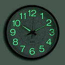 Wall Clock Beautiful Green LED Analog Round Quartz Clock Design Clock Roun Kw