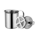 400ml stainless steel milk frother with double sieve For milk, milk froth,