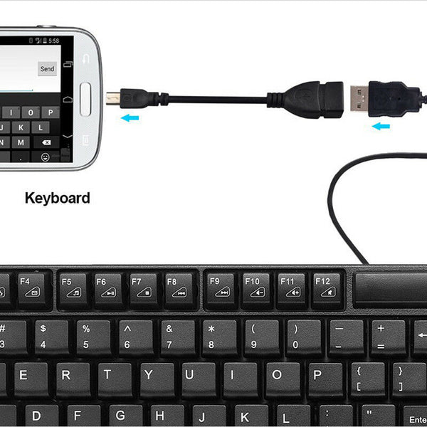 Micro USB to USB OTG Cable Adapter For Smart Android Mobile Phone Tablet PC M&E