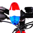 6 bike bicycle police led light + 4 loud siren sound trumpet cycling horn b JC~ï¼ˆ