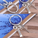 Dentist Key Ring Toothpaste Tooth Toothbrush Dental Hygienist Initial Chain AULJ