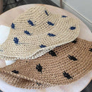 Straw Hat Women'S Hat Woven Straw Hat Female Sun Hat Collapsible Fisherman