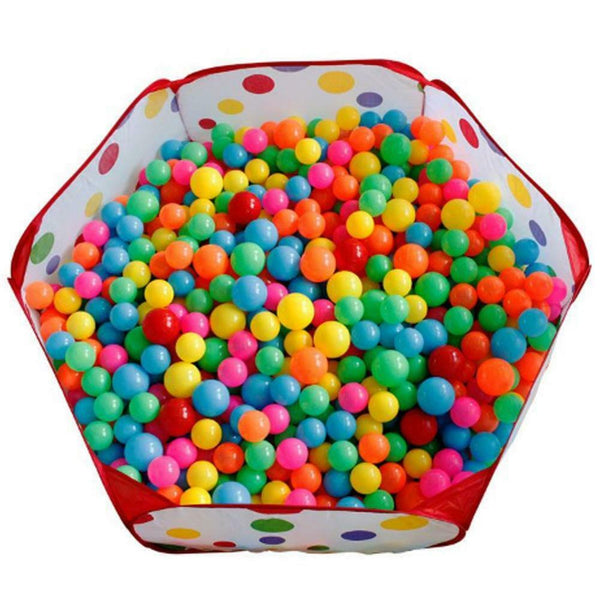 50PCS Eco-Friendly Colorful Soft Plastic Ocean Wave Ball Baby Toys