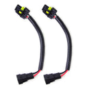 2x HB4 9006 Extension Wiring Harness Socket Plug Wire Adapter Headlight Foglight