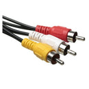 New 3 RCA Male To 6 RCA Female Plug Splitter Audio TV DVD Video Adapter AV