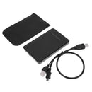 External Hard Drive Disk HDD Enclosure Case 2.5 Inch USB 2.0 IDE Black Portable