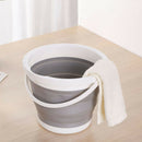 Folding 5L Bucket with Cover Fishing Promotion Car Wash Outdoor Supplies Po