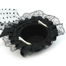 Women Feather Bow Crystal Hair Clip Mini Top Hat Fancy Dress Party Cospl YTS
