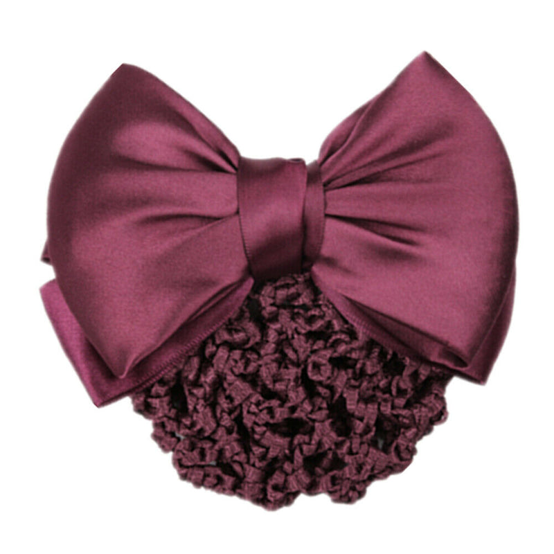 Fashion Bank hotel office Lady Hair Clip Cover Bowknot Bun Snood Women Headband
