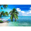 4 Pack Coconut Tree DIY 5D Diamond Painting Kit Full Drill Cross Stitch Decor