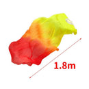 Beautiful Silk Three Color Gradient Flame Dance Fan Hand Folding Bamboo Fan