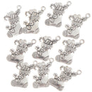 10pcs/lot Charms Christmas stocking Pendants Jewelry Making DIY Handmade CraftJ+