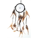 Black Handmade  Feathers Dream Catcher Wall Hanging Home Car Decor Craft