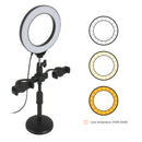 Video Live Photography LED Lamp Holder Monopod Selfie Ring Light Phone Bracket
