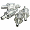 4pcs 6/8/10/12mm 4 Size Valves Aluminium Alloy Fuel Non Return Check Valve