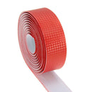 Cycling Cork Handlebar Tape Black + 2 Bar Plug Carbon fiber red