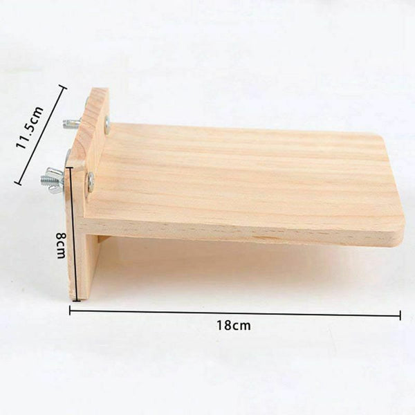 Wooden Hamster Chinchilla Platform Springboard Wooden Small Animal Platform C5C5