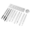 12pcs DIY Leather Craft Snap Rivet Fastener Buttons Installation Tool Kit